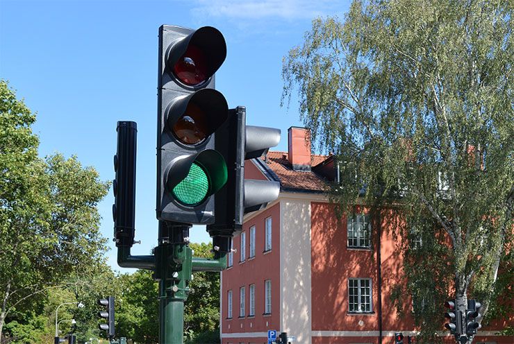 Grüne Ampel sorgt für grüne Welle im Verkehr